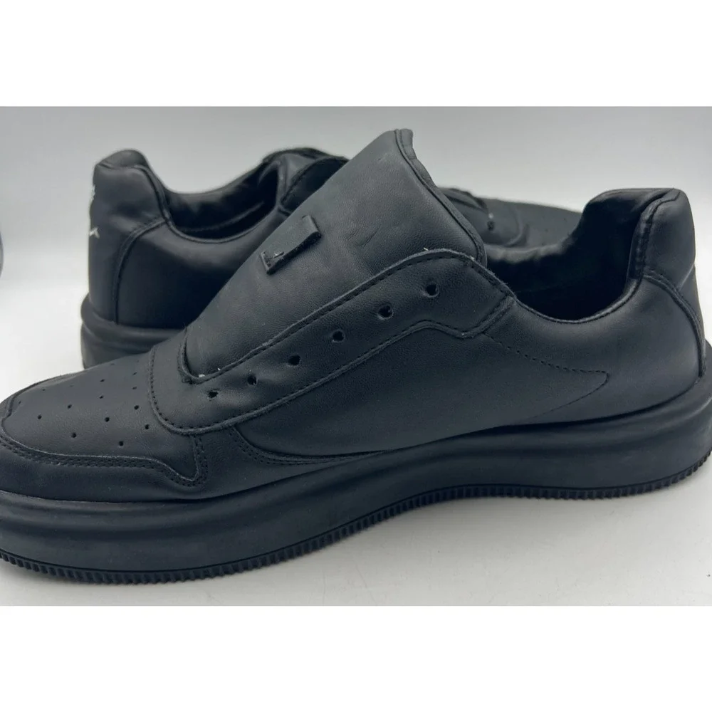 Rick and Morty Bershka Sneakers EU 43 Black Low Top Shoes No Laces Mens Casual